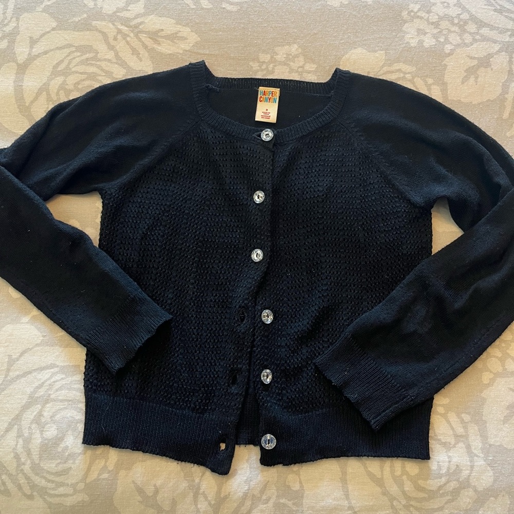 Nordstrom black button up cardigan